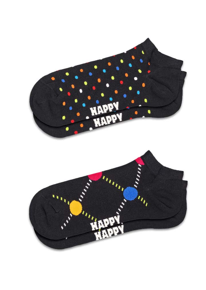 2-Pack Mini Dot Low Socks