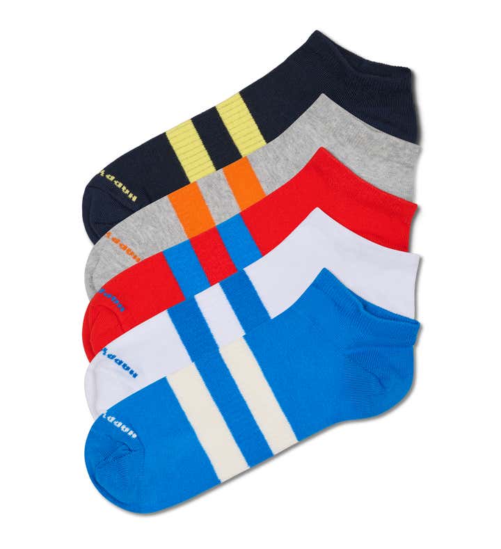 5-Pack Solid Low Sneaker Socks
